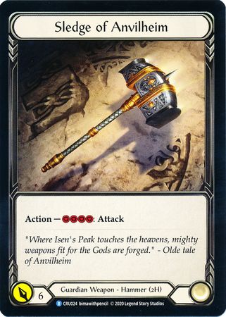 Sledge of Anvilheim CRU024 Rare 1st Edition Crucible of War 1st Edition Singles Sledge of Anvilheim CRU024 Rare 1st Edition Crucible of War 1st Edition Singles