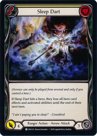 Sleep Dart Yellow CRU133 Common Rainbow Foil Crucible of War Singles Sleep Dart Yellow CRU133 Common Rainbow Foil Crucible of War Singles
