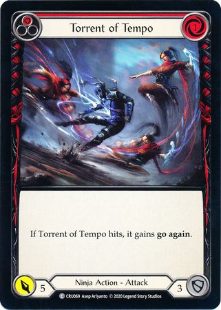 Torrent of Tempo Red CRU069 Common 1st Edition Torrent of Tempo Red CRU069 Common 1st Edition