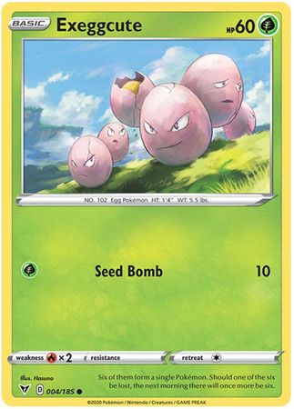 Exeggcute 004 185 Common Sword Shield Vivid Voltage Singles Exeggcute 004 185 Common Sword Shield Vivid Voltage Singles