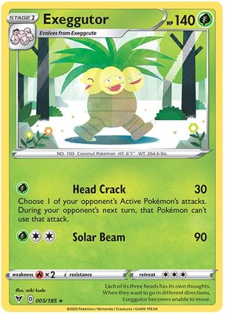 Exeggutor 005 185 Rare Exeggutor 005 185 Rare