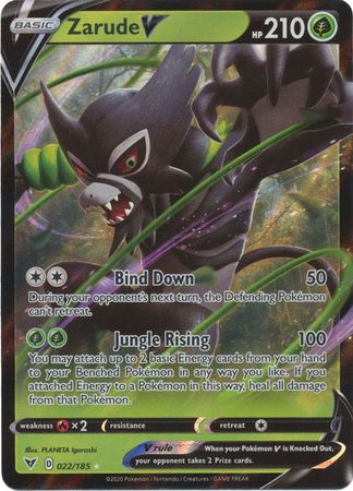 Zarude V 167/185 Full Art & Zarude V 022/185 Ultra Rare Pokemon