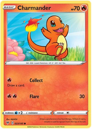 Pokemon Card Vivid Voltage 023/185 23/185 Charmander Common 