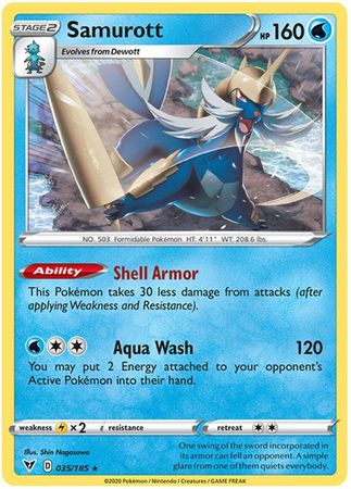 Samurott 035 185 Rare 