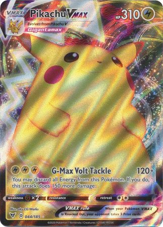 1X Pikachu Vmax 044/185 Vivid Voltage Pokemon Online Digital Card 