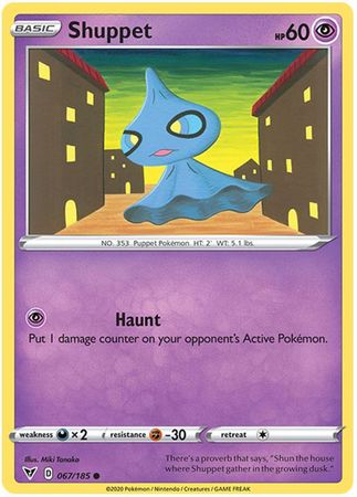 Shuppet 067 185 Common Sword Shield Vivid Voltage Singles Shuppet 067 185 Common Sword Shield Vivid Voltage Singles