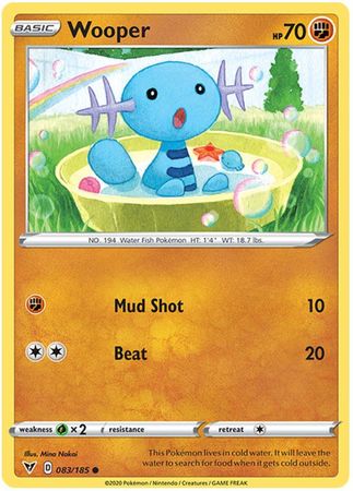 Wooper 083 185 Common Sword Shield Vivid Voltage Singles Wooper 083 185 Common Sword Shield Vivid Voltage Singles