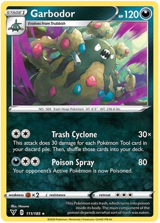 Garbodor 111 185 Rare Sword Shield Vivid Voltage Singles Garbodor 111 185 Rare Sword Shield Vivid Voltage Singles
