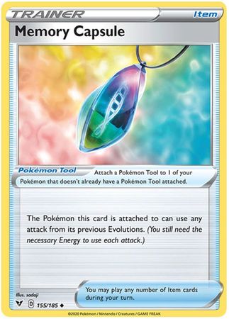Memory Capsule 155 185 Uncommon Sword Shield Vivid Voltage Singles Memory Capsule 155 185 Uncommon Sword Shield Vivid Voltage Singles