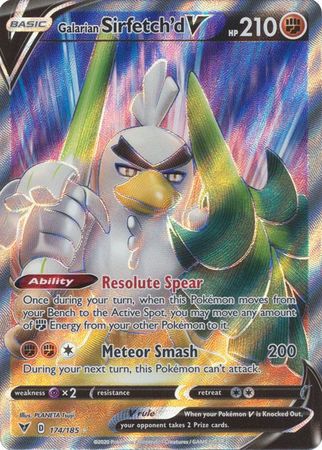 Pokemon Price - 2020 Vivid Voltage Full Art/Galarian Sirfetch'd V Holo