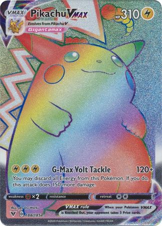 vmax pikachu rainbow secret rare