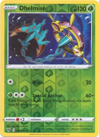 Dhelmise  Cool pokemon cards, Pokemon cards, Pokemon