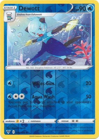 Dewott - 034/185 - Uncommon Reverse Holo