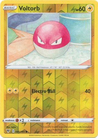 Reverse Holo Voltobal Pokemon 056/192 