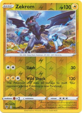 ZEKROM - 64/108 - XY Roaring Skies - Reverse Holo - Pokemon Card - NM