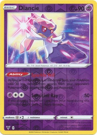 DIANCIE 079/185 • Rara Foil • Voltaggio Sfolgorante SWSH4 • Pokémon Andycards 