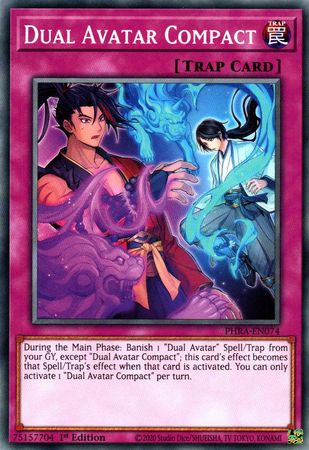 Dual Avatar Compact PHRA EN074 Common 1st Edition Phantom Rage 1st Edition Singles PHRA Dual Avatar Compact PHRA EN074 Common 1st Edition Phantom Rage 1st Edition Singles PHRA