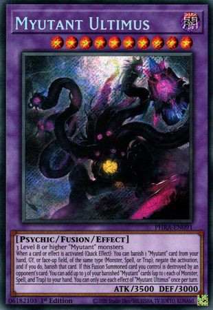 Myutant Ultimus PHRA EN091 Secret Rare 1st Edition Phantom Rage 1st Edition Singles PHRA Myutant Ultimus PHRA EN091 Secret Rare 1st Edition Phantom Rage 1st Edition Singles PHRA