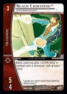 Black Lightning Jefferson Pierce DWF 080 Common Black Lightning Jefferson Pierce DWF 080 Common
