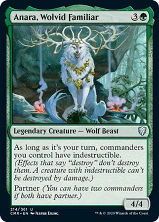 Anara Wolvid Familiar 214 361 Commander Legends Singles Anara Wolvid Familiar 214 361 Commander Legends Singles