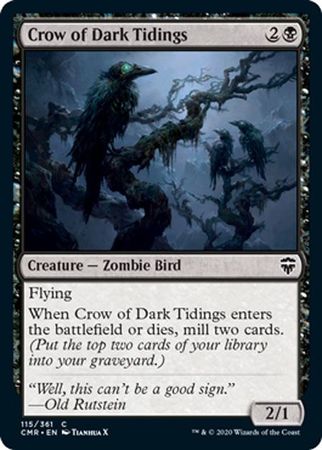 Crow of Dark Tidings 115 361 Commander Legends Singles Crow of Dark Tidings 115 361 Commander Legends Singles