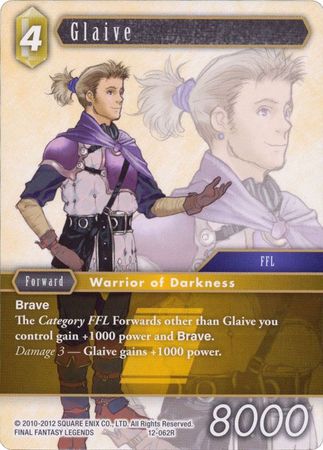 Glaive 12 062R Rare Opus XII Collection Crystal Awakening Singles Glaive 12 062R Rare Opus XII Collection Crystal Awakening Singles