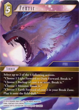 Fenrir 12 068H Hero Opus XII Collection Crystal Awakening Singles Fenrir 12 068H Hero Opus XII Collection Crystal Awakening Singles