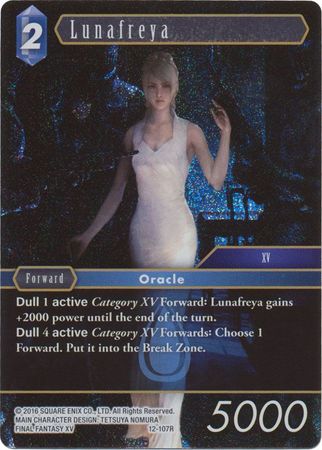 Lunafreya 12 107R Rare Foil Lunafreya 12 107R Rare Foil