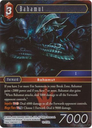 Bahamut 12 014R Rare Foil Bahamut 12 014R Rare Foil
