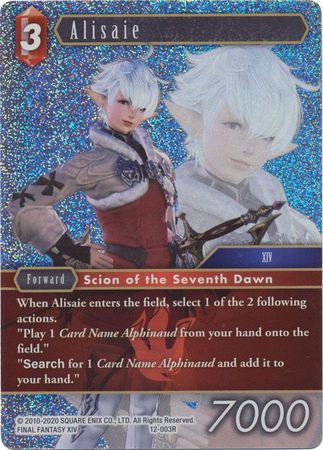 Alisaie 12 003R Rare Foil Opus XII Collection Crystal Awakening Foil Singles Alisaie 12 003R Rare Foil Opus XII Collection Crystal Awakening Foil Singles