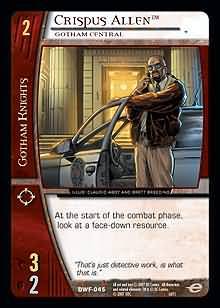 Crispus Allen Gotham Central DWF 045 Common Vs System DC World s Finest Crispus Allen Gotham Central DWF 045 Common Vs System DC World s Finest