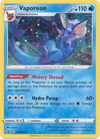 pokemon vaporeon card