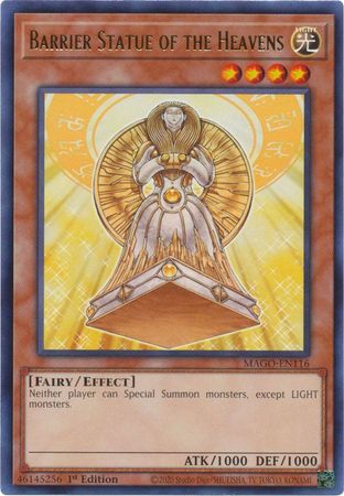 Barrier Statue of the Heavens MAGO EN116 Rare 1st Edition Barrier Statue of the Heavens MAGO EN116 Rare 1st Edition