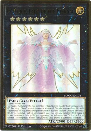 Lady of the Eternal Gold Rare MAGO 1st Edition Near Mint Yugioh Beatrice 