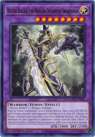 Buster Blader the Dragon Destroyer Swordsman MAGO EN101 Rare 1st Edition Maximum Gold 1st Edition Singles Buster Blader the Dragon Destroyer Swordsman MAGO EN101 Rare 1st Edition Maximum Gold 1st Edition Singles