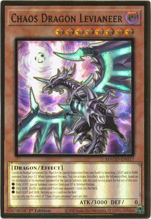 YUGIOH pac1-jp020 caos Dragon levianeer Secret Rare PRISMATIC MINT 