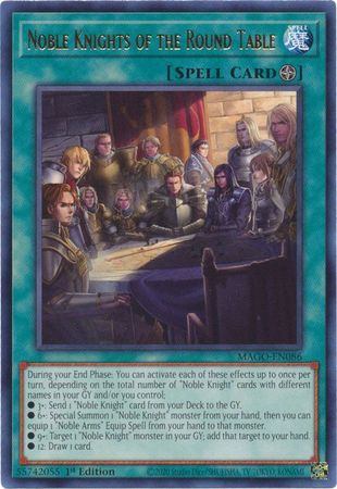 Noble Knights of the Round Table MAGO EN086 Rare 1st Edition Maximum Gold 1st Edition Singles Noble Knights of the Round Table MAGO EN086 Rare 1st Edition Maximum Gold 1st Edition Singles