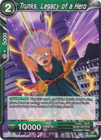 Trunks Legacy of a Hero DB3 062 Common Draft Box 6 Giant Force Singles Trunks Legacy of a Hero DB3 062 Common Draft Box 6 Giant Force Singles