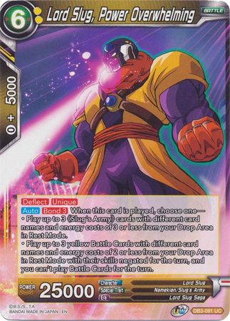 Lord Slug Power Overwhelming DB3 091 Uncommon Draft Box 6 Giant Force Singles Lord Slug Power Overwhelming DB3 091 Uncommon Draft Box 6 Giant Force Singles