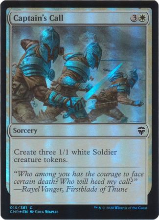 Captain s Call 015 361 Foil Commander Legends Foil Singles Captain s Call 015 361 Foil Commander Legends Foil Singles