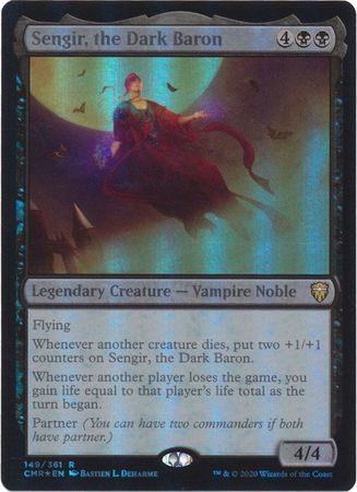 the Dark Baron Commander Legends NM/EX FOIL MTG CARD Sengir