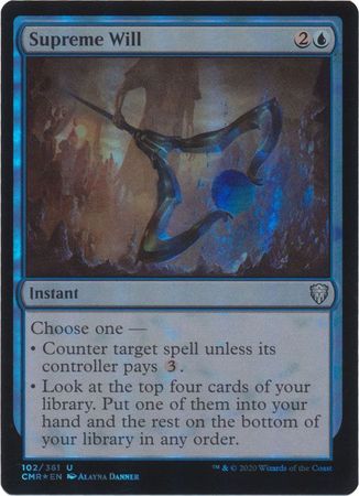 Supreme Will 102 361 Foil Commander Legends Foil Singles Supreme Will 102 361 Foil Commander Legends Foil Singles