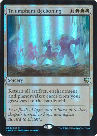 Triumphant Reckoning 052 361 Foil Commander Legends Foil Singles Triumphant Reckoning 052 361 Foil Commander Legends Foil Singles