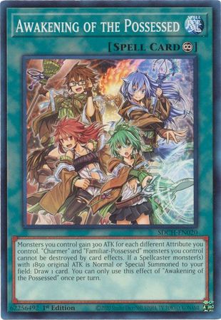 Awakening of the Possessed SDCH EN020 Common 1st Edition Spirit Charmers SDCH 1st Edition Singles Awakening of the Possessed SDCH EN020 Common 1st Edition Spirit Charmers SDCH 1st Edition Singles