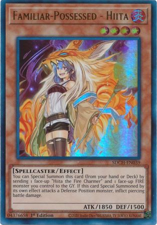 SDCH-EN039 Familiar-Possessed Hiita1st EditionCommon YuGiOh Trading ...