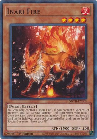 Inari Fire SDCH EN009 Common 1st Edition Spirit Charmers SDCH 1st Edition Singles Inari Fire SDCH EN009 Common 1st Edition Spirit Charmers SDCH 1st Edition Singles
