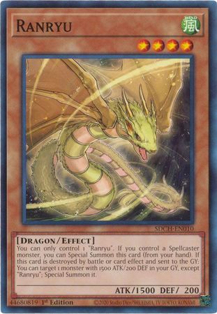 Ranryu SDCH EN010 Common 1st Edition Spirit Charmers SDCH 1st Edition Singles Ranryu SDCH EN010 Common 1st Edition Spirit Charmers SDCH 1st Edition Singles