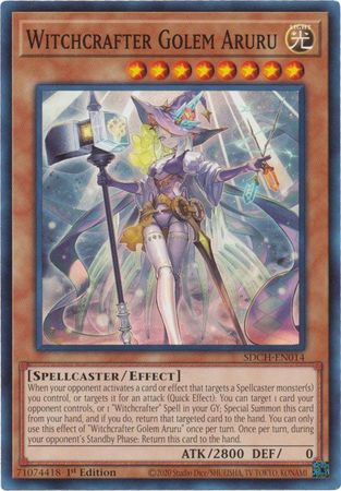 Witchcrafter Golem Aruru SDCH EN014 Common 1st Edition Spirit Charmers SDCH 1st Edition Singles Witchcrafter Golem Aruru SDCH EN014 Common 1st Edition Spirit Charmers SDCH 1st Edition Singles