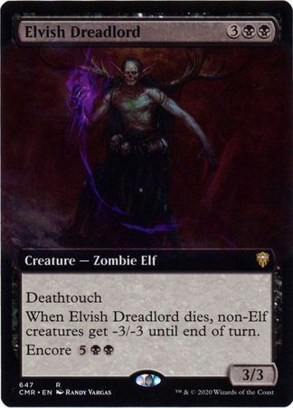 Elvish Dreadlord 647 Extended Art Commander Legends Collector Booster Singles Elvish Dreadlord 647 Extended Art Commander Legends Collector Booster Singles