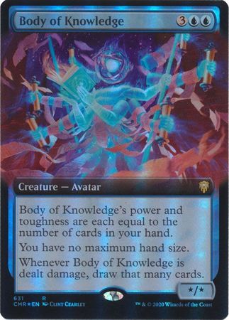Body of Knowledge 631 Extended Art Foil Commander Legends Collector Booster Foil Singles Body of Knowledge 631 Extended Art Foil Commander Legends Collector Booster Foil Singles